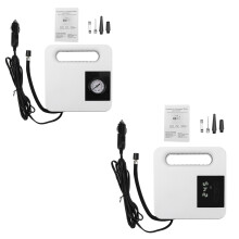 Pompa electric Digitale portable per Gonfiaggio Pneumatici 12V 100PSI Compressore d'Aria con Spegnimento Automatico per Auto Bici Moto Veico