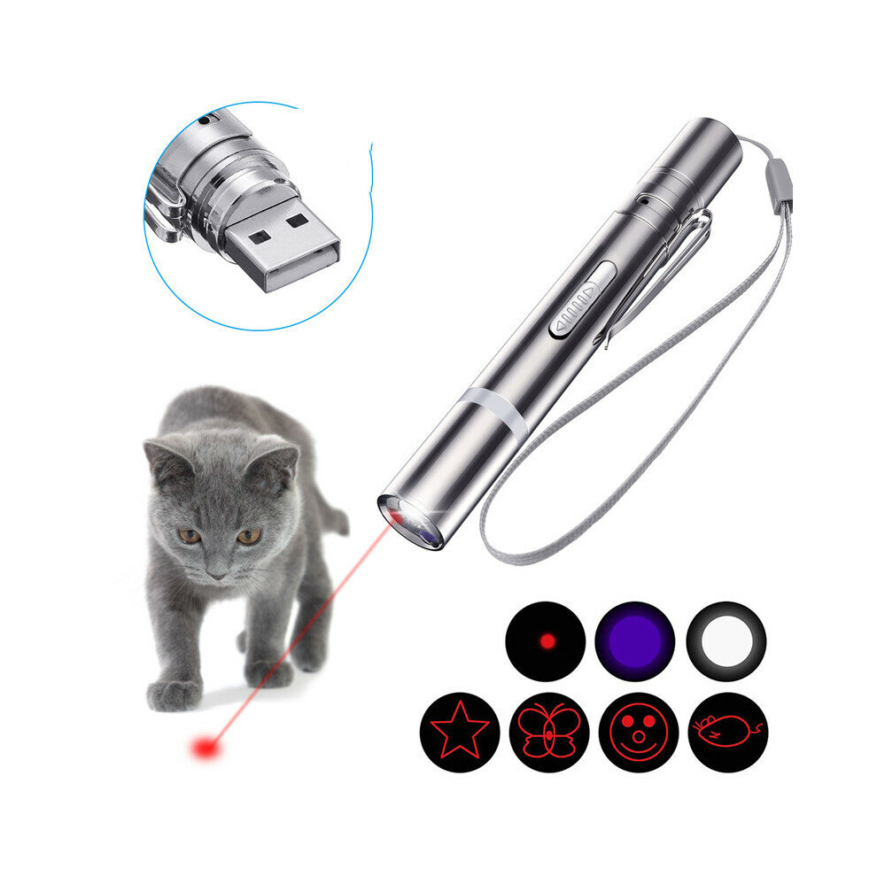 OUTERDO Cat Light Cat Toys for Cats Dogs Indoor Outdoor Interactive Cat Toys Pointer Cat Toy Rechargeable Cat Toys for Catch Exercise