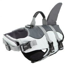 Float Pet Life Jacket Dog Lifesaver Safety Shark Safe Vest Swimming Training in Dutch is: "Drijvende Huisdier Levensjack Hond Redder Veiligheid