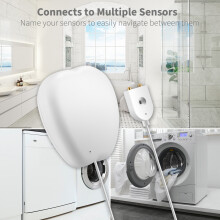 Nieuwe Tuya WiFi Slimme Waterniveau Alarm WiFi Waterlekkage Afstandsbediening Thuis Draadloze Wateroverstroming Detector Overstromingsalarm Overl