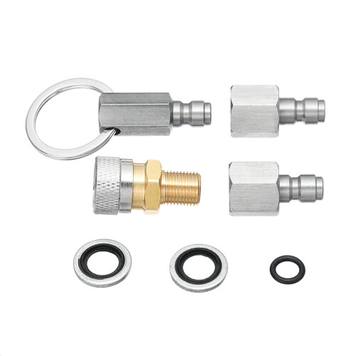 Quick Release Coupler Plugs for Air Rifles PCP Socket Plug Adapter Fitting Kits With Rubber Ring 1