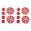 4X 11T Bike Ultralight Aluminum Alloy Outdoor Bearing Wheel Rear Derailleur Pulleys Bicycle Parts-Red 1