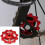 4X 11T Bike Ultralight Aluminum Alloy Outdoor Bearing Wheel Rear Derailleur Pulleys Bicycle Parts-Red 4