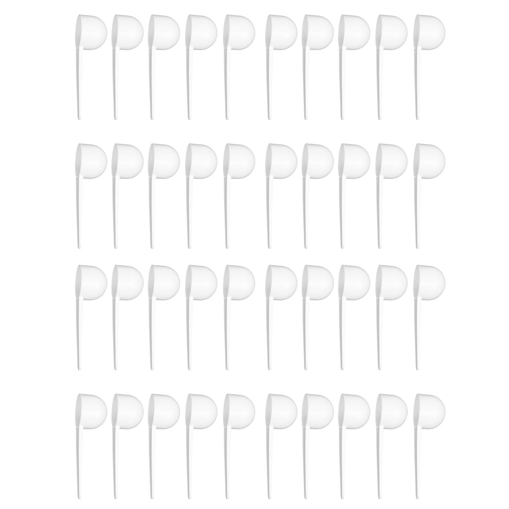 Cuillères à café/cuillères à soupe en plastique (40 pièces) Idéales pour le rangement dans la cuisine et le garde-manger