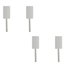 Paquete de 4 ánodos de titanio chapados en platino, malla de 6 x 15 cm para chapado de joyería en rodio