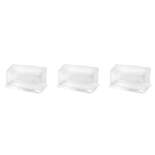 Paquete de 3 nuevos tarjeteros transparentes para escritorio, soporte de exhibición de plástico acrílico