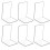 6pcs Transparent Acrylic Bookends With Non-slip Stickers, Bookends For Bedroom, Library, Office, School And Desk Organiser 1