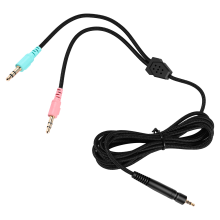 Vervangingskabel voor G4ME ONE GAME ZERO 373D 350 / 500 600 hoofdtelefoon (PC-versie 2 meter)