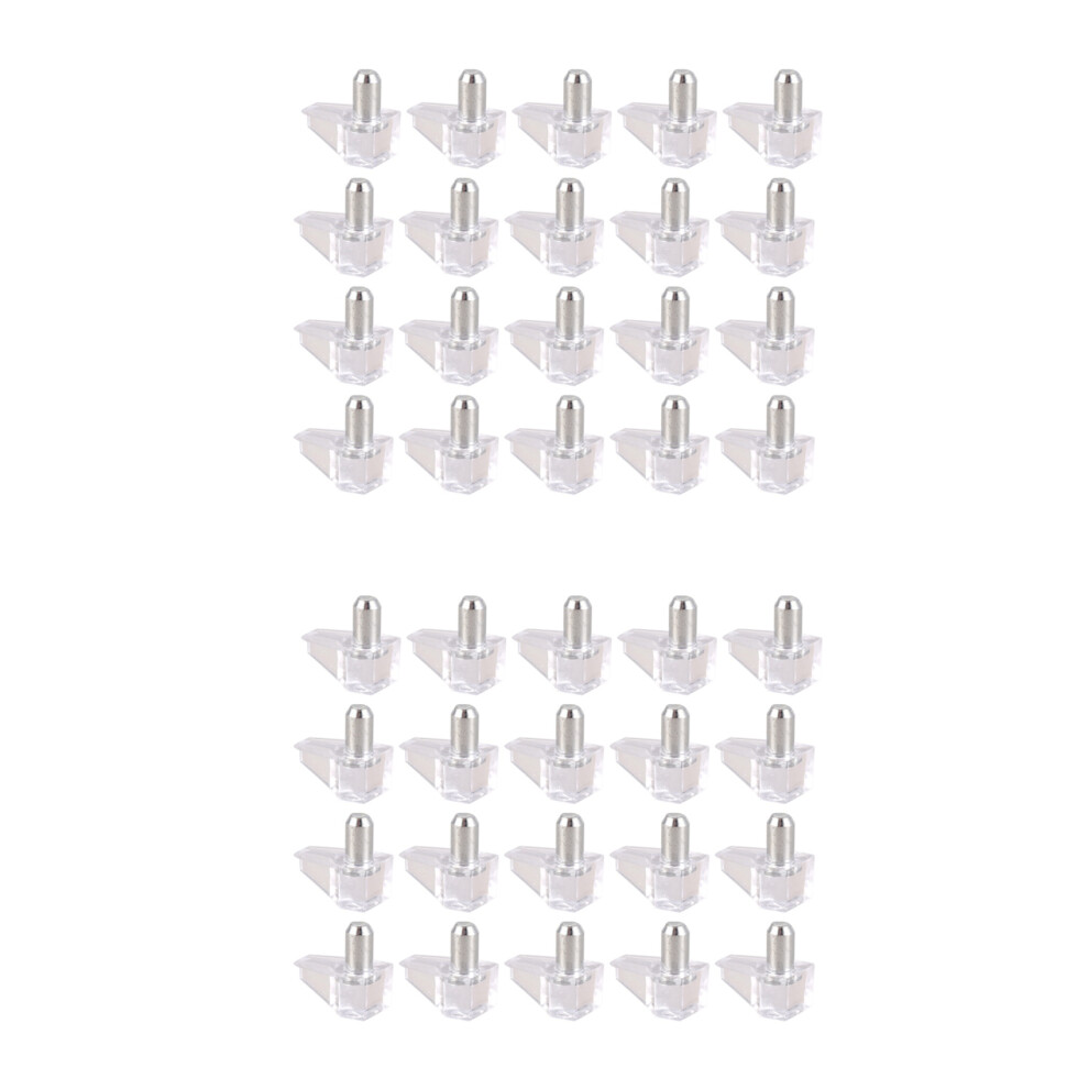 5 Mm Pin Shelf Support Shelf Studs Strong Support 40 Pcs, Transparent 4761833208297
