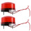 2er-Pack AC 220V Industrie-LED-Blitzlicht-Unfallwarnlicht Rot LTE-5061 1