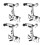 4X Suspended Edge Guide for Lu-1508 Lu-1510 Industrial Sewing Machin Gb-6 Accessories Parts 1