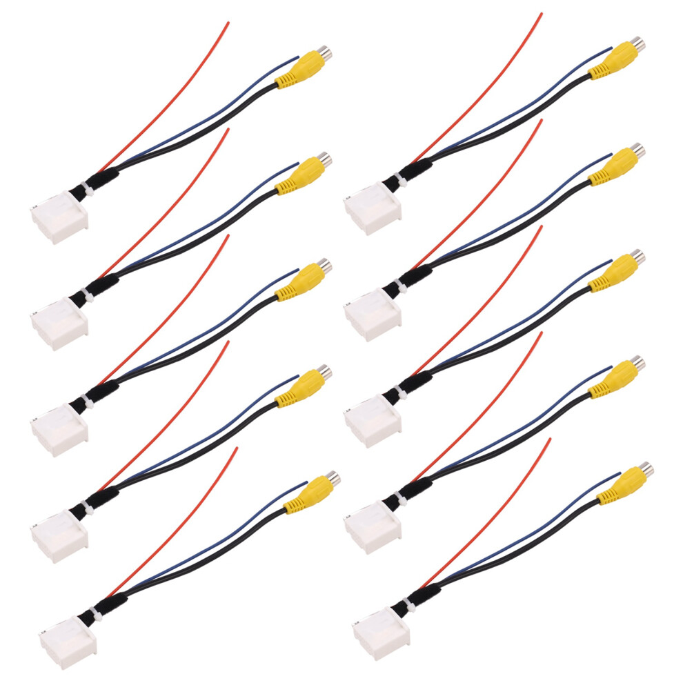 10X 16 Pin Rear View Camera Adapter Cable Parking Backup Camera Video Cable Adapter Navigation Dvd For 7Th 4761833294849