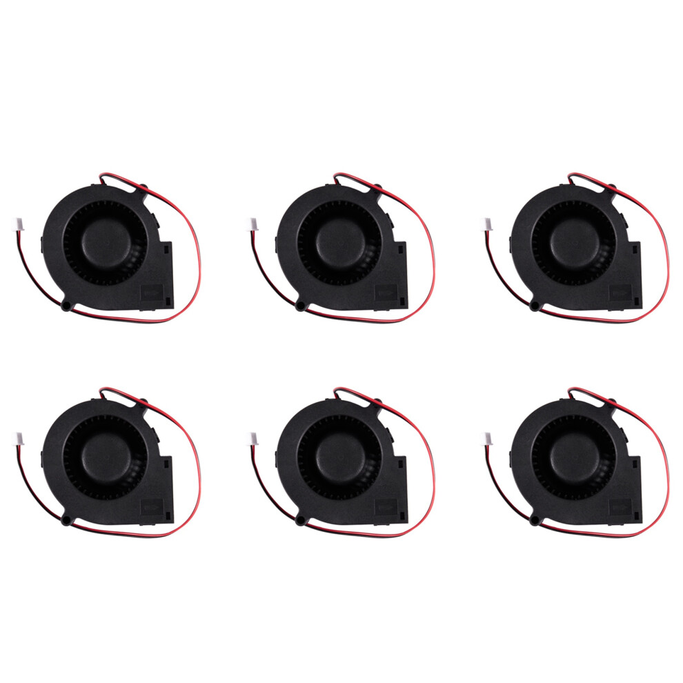 6Pcs 75Mm X 30Mm Dc 12V 0.36A 2Pin Computer Pc Blower Cooling Fan 4761833295273