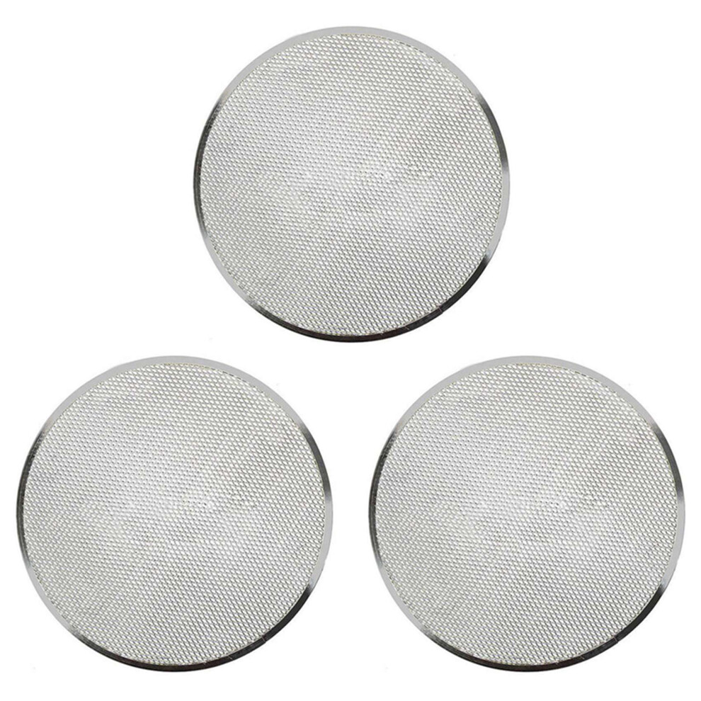 Lot de 3 plaques de cuisson rondes professionnelles pour four à pizza, grille de barbecue, filet en maille (12 pouces)