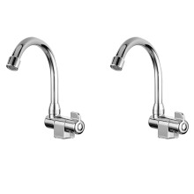 2X Caravan Boat Rotation Copper Basin Faucet Folding Cold Water Faucet Tap Kitchen Bathroom