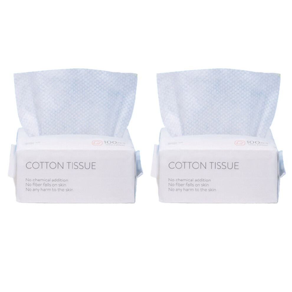 Tlily 200Pcs Disposable Wash Face Towel, Clean Face Towel, Make Of Cotton, Remove Makeup Towel, Wash Facial Tissue