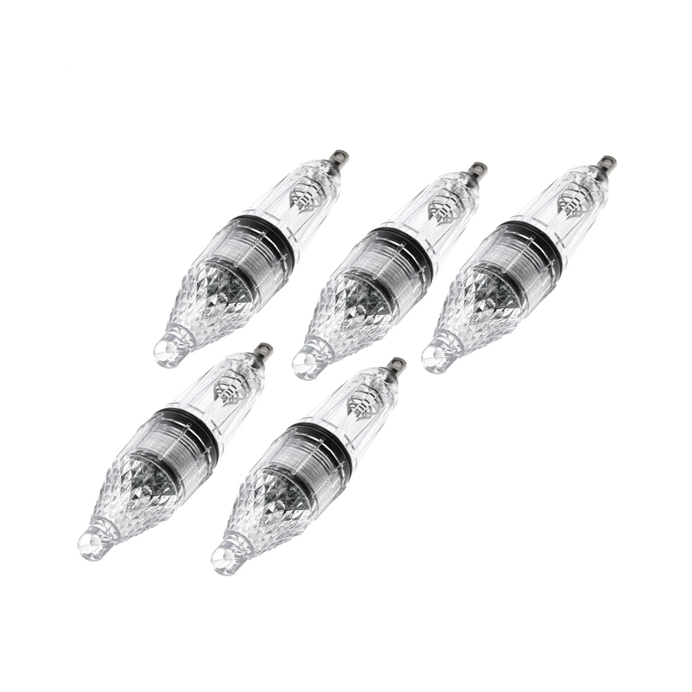 5 PièCes LED Clignotant Lure Light Mini Deep Drop Underwater Lights Fish Lampe Night Fishing