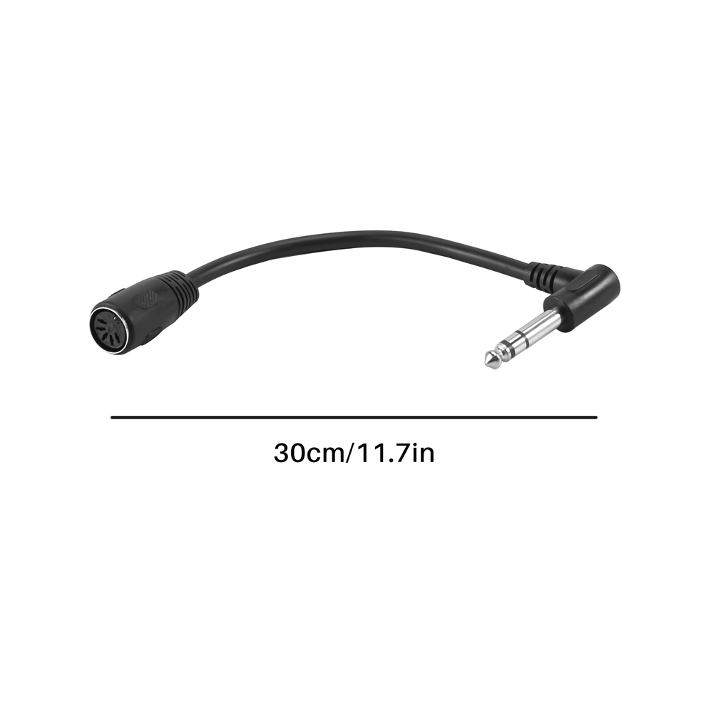 CÂBle MIDI, 5 Broches Din Vers 6.35Mm (1/4 Pouce) Câble D'Extension Audio StéRéO TRS Mâle