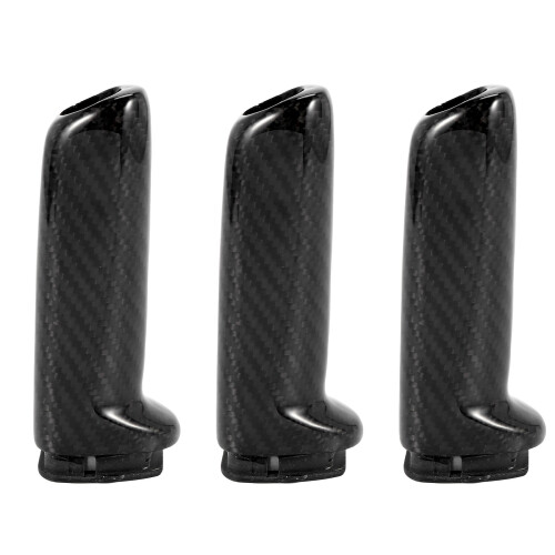 3X for E46 E90 E92 E60 E39 F30 F34 F10 F20 Universal Carbon Fiber Car Handbrake Grips Cover Interior Trim
