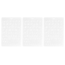 3X Beschriftungsschablonen, Buchstaben- und Zahlenschablone, Alphabet- und Zahlen-Malschablonen (2)