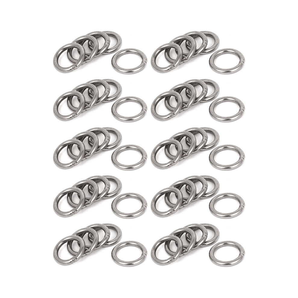 20Mm X 3Mm Stainless Steel Webbing Strapping Welded O Rings 50 Pcs 4761833204879