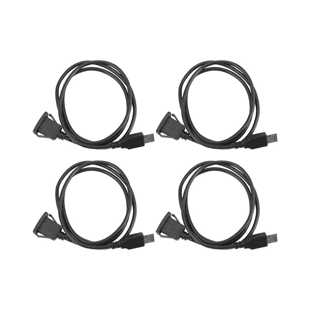 4X Car Dash Board Flush Mount Usb Male To Female Socket Extension Panel Cable 1M 4761833215394
