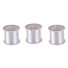 Carrete de hilo de pescar de nailon transparente de 0,2 mm de diámetro 3X