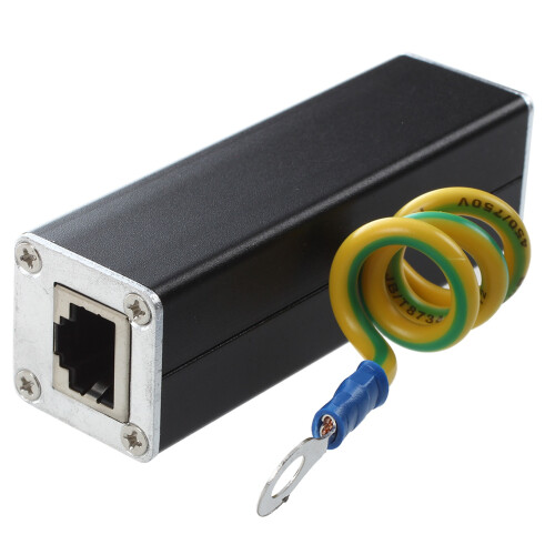 10X RJ45 Plug Ethernet Network Surge Protector Thunder Arrester 100MHz 2