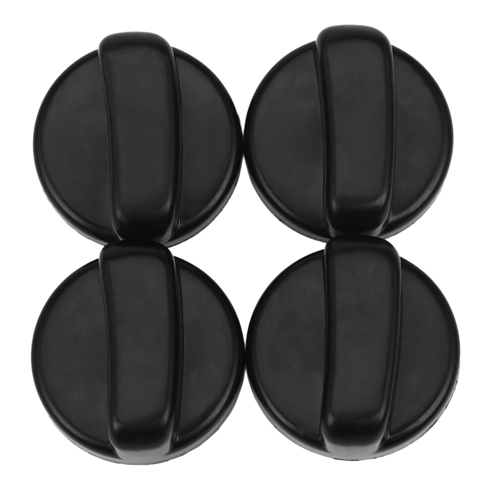 Cuisine 44 mm de diametre en plastique Noir Bouton-interrupteur pour plaque cuisson au gaz 4