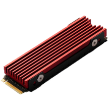 M.2 2280 NVMe SSD-Kühlkörper, Aluminium-Kühlkörper mit Pad für M2 SSD, Rot