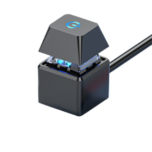 Interrupteur D'Ordinateur PC Carte Mère Démarrage Externe Lumière LED Bouton Marche/Arrêt Carré Câble D'Extension 2M Noir