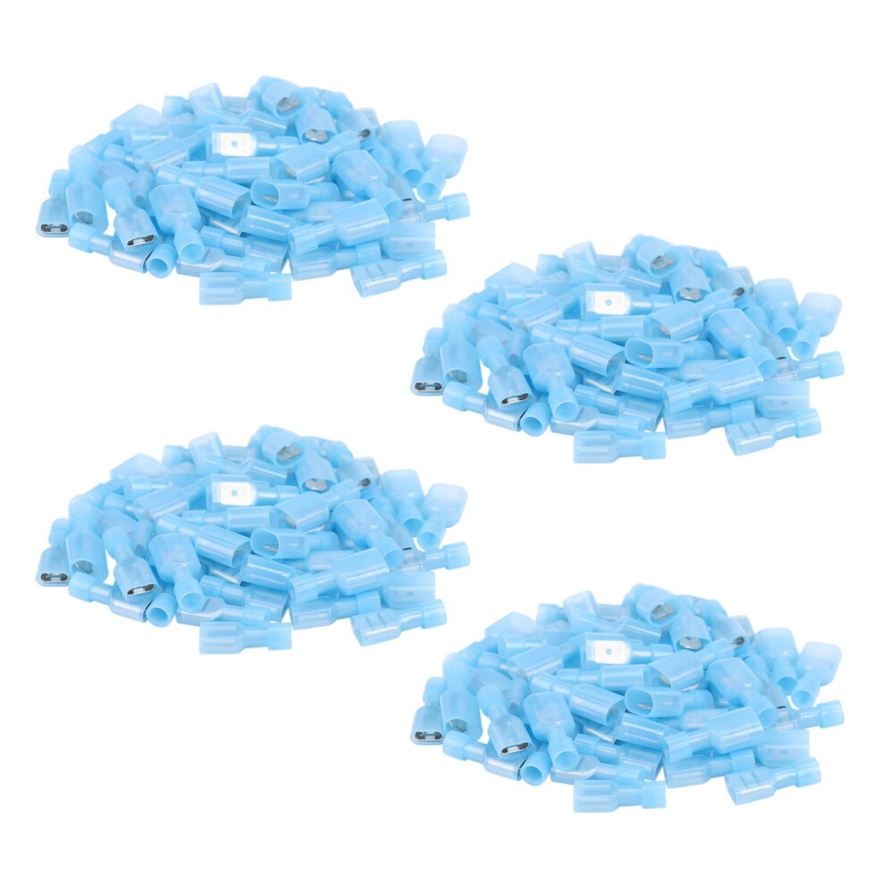 200Pcs Female & Male Fully Insulated Wire Terminals Connector Nylon Spade Connectors Blue 4761833209676