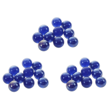Lot de 30 billes de verre de 16 mm pour décoration de jouets Bleu foncé