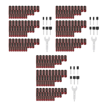 900 manchons de bande abrasive (80/120/240) + 18 mandrins de tambour (2,35 mm/3,17 mm) + 3 clés mixtes