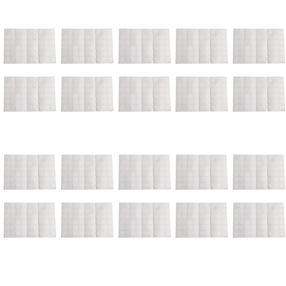 Lot de 20 cache-vis autocollants pour placard de garde-robe 54 en 1 Blanc