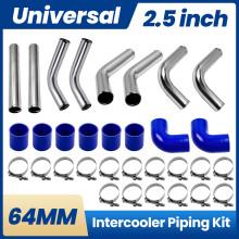 2.5" INTERCOOLER PIPING KIT Ladeluftkühler Rohrschellen Kit Universal