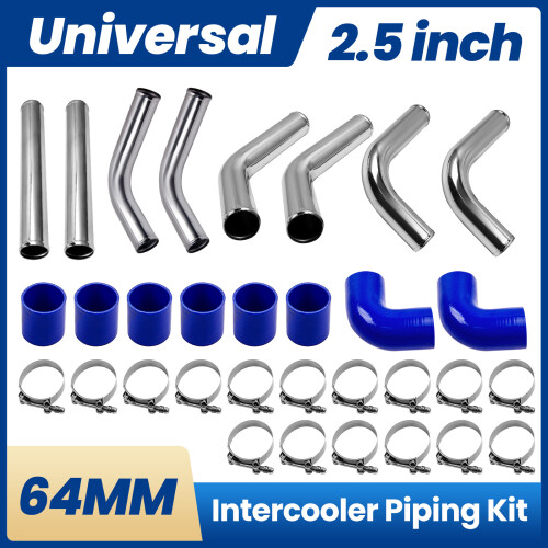 2.5" INTERCOOLER PIPING KIT Ladeluftkühler Rohrschellen Kit Universal