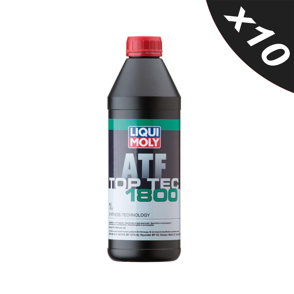 Liqui Moly Top Tec ATF 1800 Automatic Transmission Fluid Dexron 6 VI 10x1L