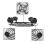 Metal Plant Flower Pot Trolley on Wheels Indoor Outdoor tools 5