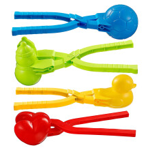 4 pezzi giocattoli sferici anatra cuore palla di neve clip