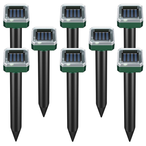 8 Pack Solar Powered Snake Repellent for Outdoors
