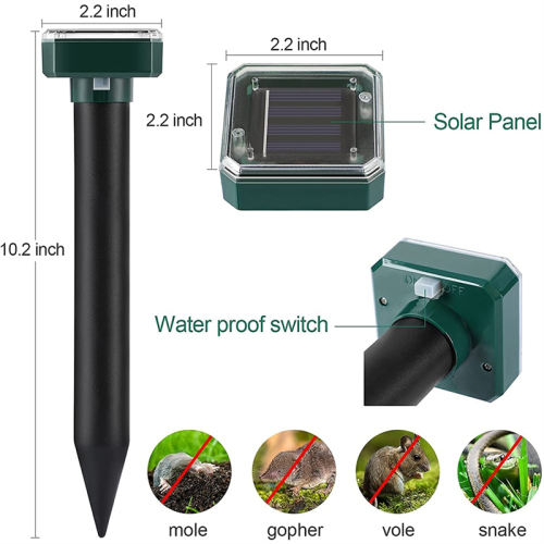 8 Pack Solar Powered Snake Repellent for Outdoors 1