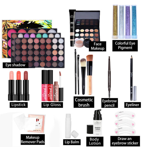 All-in-one Girl Basic Cosmetics Starter Set Compact And Lightweight Design 25pcs 1