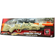 Ambush Rifle, Bolt-Action Blaster with Scope, Hidden Dart Storage & 10 Darts