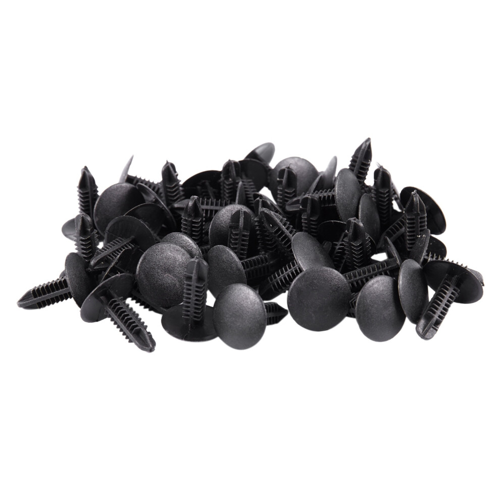 5mm x 5mm Hole Dia Black Plastic Rivets Fastener Push Clips 48 Pcs-image-OPC-PFVPFZP-NEW