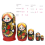 5PCS Matryoshka Dolls Nesting Dolls Handmade Cute Wood 5