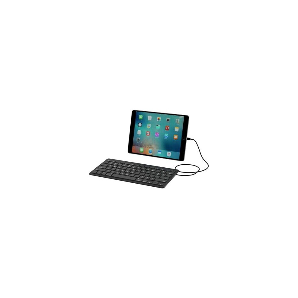 Zagg Wired Keyboard Lightning Connector Uk Qwerty For Iphone Ipad Mfi-Certified 848467070187