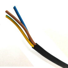 (30 metres) Black Pond Electrical Cable HO5VV-F 0.75mm Outdoor Garden PVC Flexible 3-Core