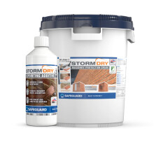 Stormdry Masonry Waterproofing Cream 20L + Stormdry Repointing Additive II - BBA Approved Brick Sealer - 25 Year Protection Against Penetrating Damp