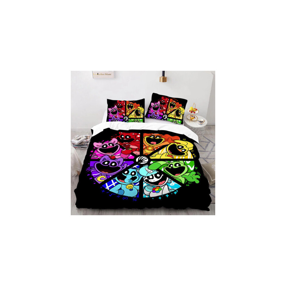 (Single(135cmx200cm), 1) Smiling Critters Kids' 3D Duvet Cover Bedding Set Pillowcase Single Double King